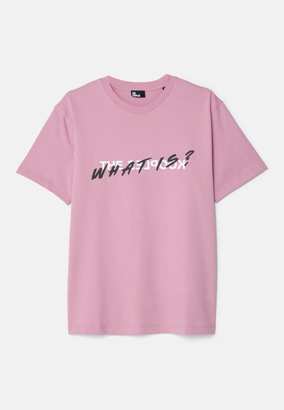 The Kooples MC - Marškinėliai su spaudiniu - pink wood
