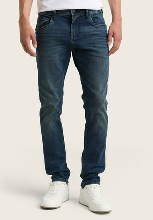 STRAIGHT AEDAN - Straight leg jeans - dark stone blue black denim