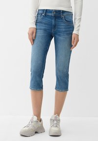 QS Jeansshorts - dark-blue denim