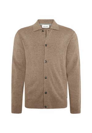 Pierre Cardin, STRICKJACKE HERREN - Cardigan - braun