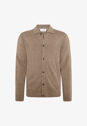 Pierre Cardin, STRICKJACKE HERREN - Cardigan - braun