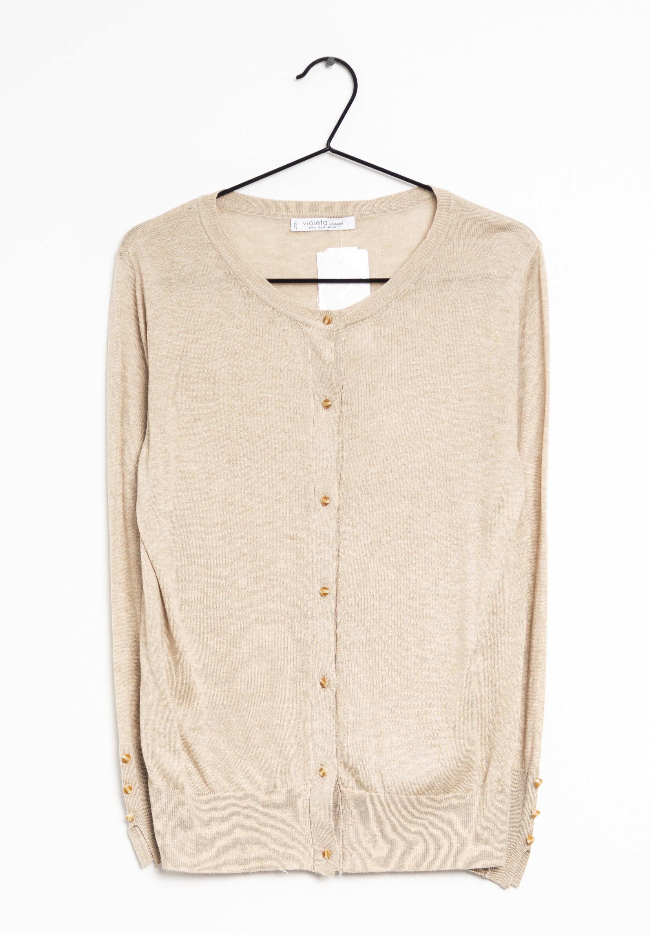 Violeta by Mango Vest - beige - (Pre-owned) - Zalando.nl