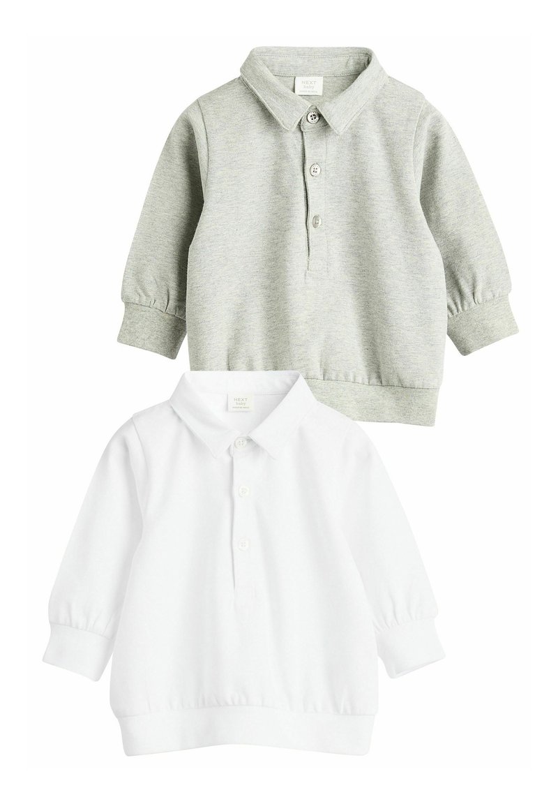 Next - 2 PACK - REGULAR FIT - Polotričko - grey white, Zvětšit