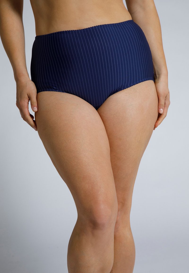 Ulla Popken 2ER-PACK NADELSTREIFEN HÖHER GESCHNITTEN - Slip - navy