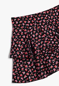 Koton FLORAL - Falda acampanada - black