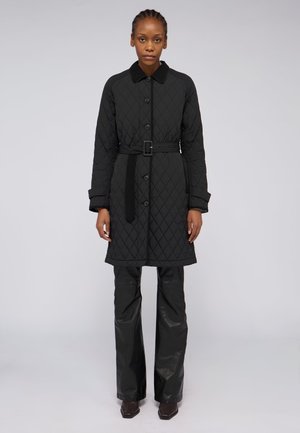 TRAPUNTATO CON DETTAGLI - Trench - black milano