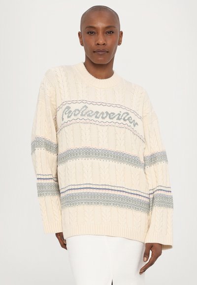 Holzweiler LOGO CREW - Trui - ecru