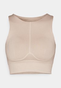 SEAMLESS BRA - Sutien sport cu susținere medie - tan