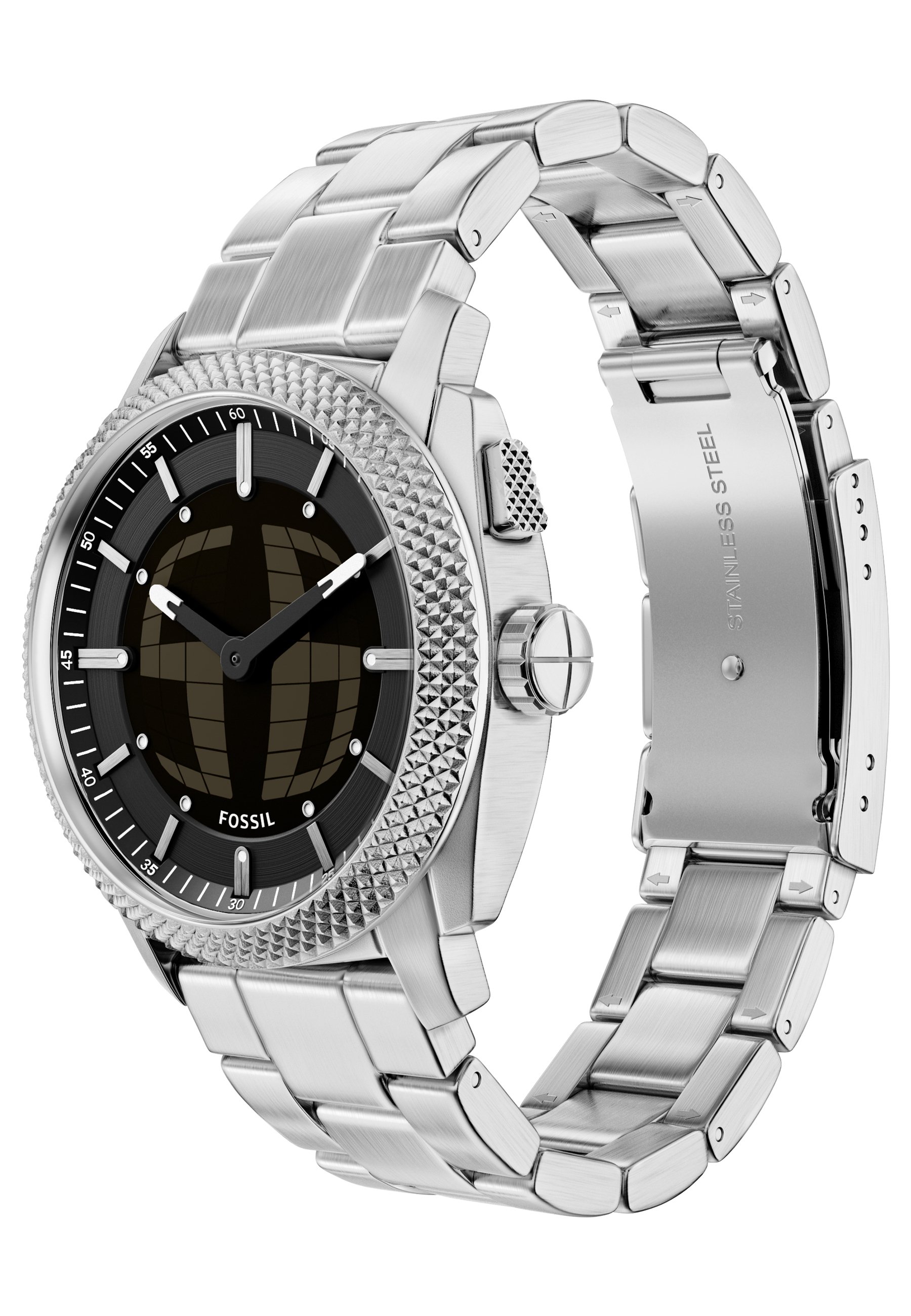 その他 FOSSIL BIGTIC WATCH Silver Analog Fossil MACHINE BIG TIC - Watch - silver/silver-coloured - Zalando