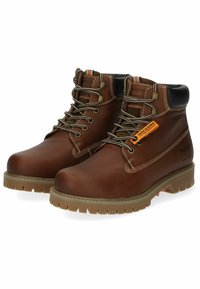 Dockers by Gerli Snørestøvletter - cognac