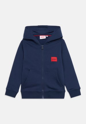 HOODED CARDIGAN - Lukuga pusa - navy
