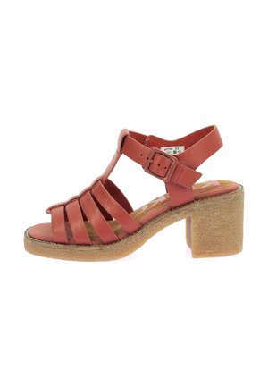Sandales à plateforme - rouge