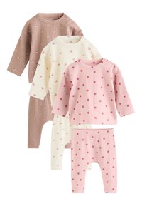 Nevybrané, pink/cream/brown print