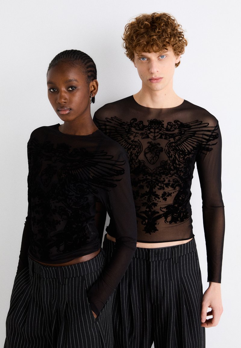 Jaded London - WING UNISEX - Maglietta a manica lunga - grey, Ingrandire