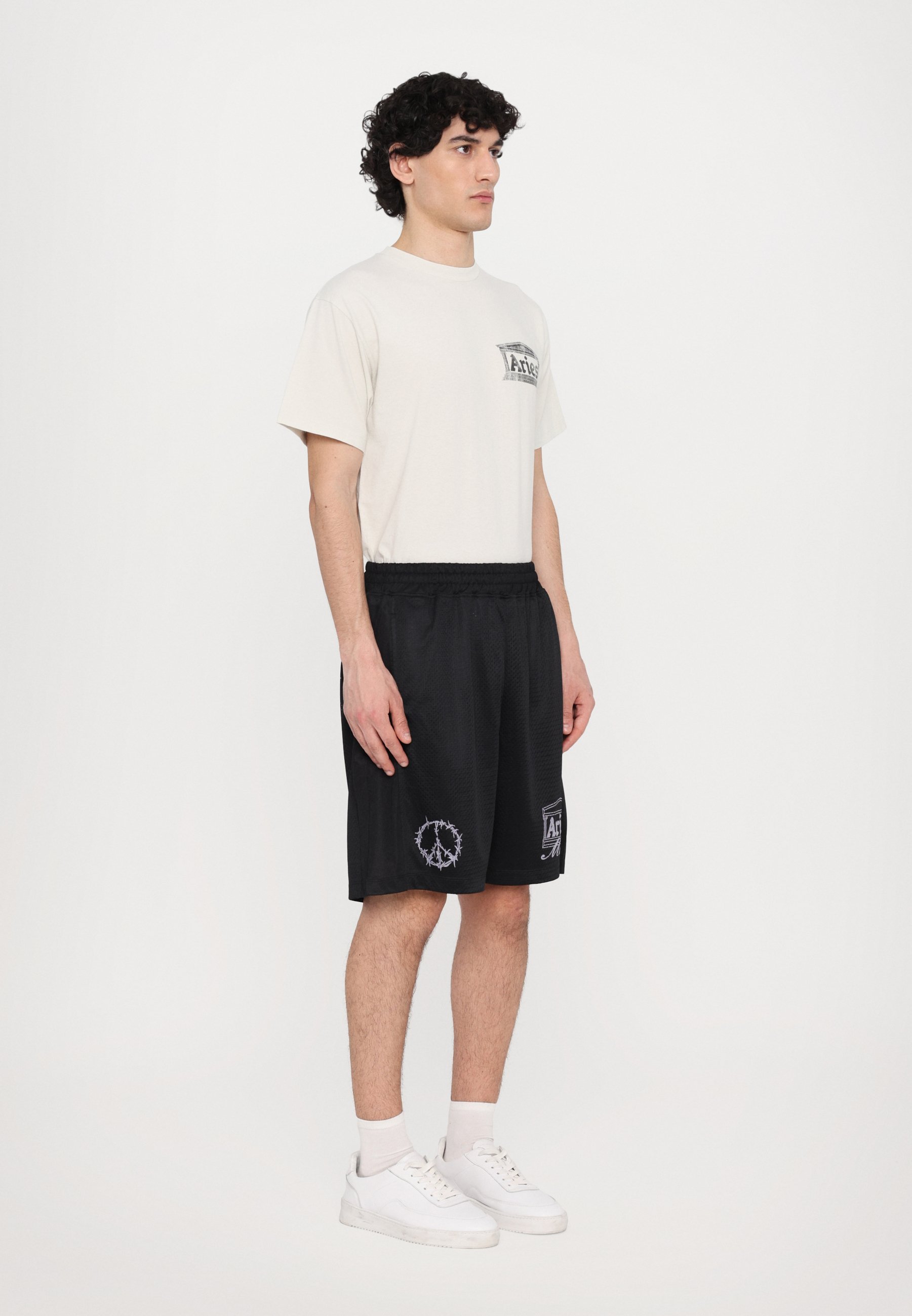 パンツ Aries 25SS Ramscape Airtex Shorts Aries RAMSCAPE AIRTEX - Shorts - black - Zalando.co.uk