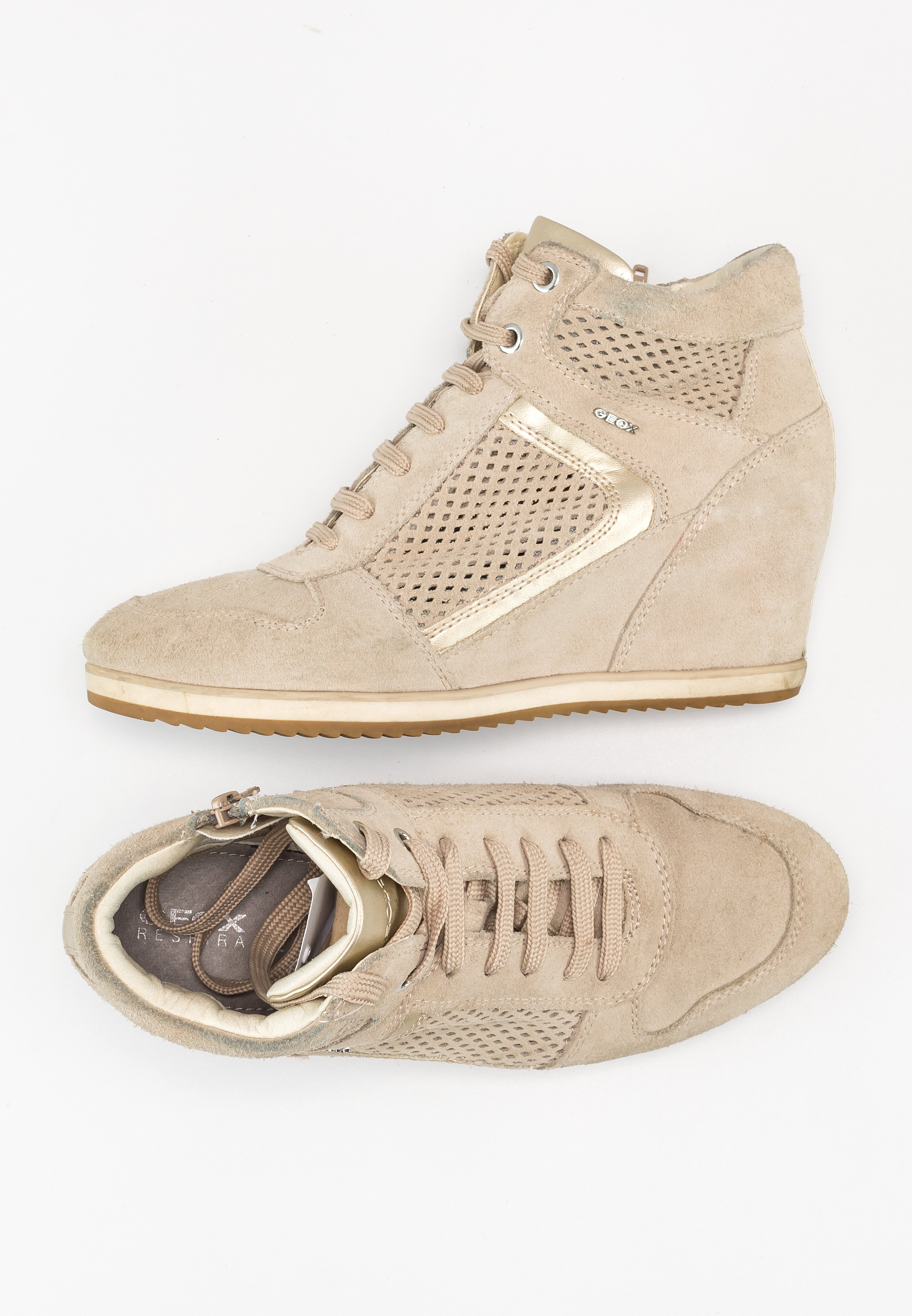 Geox Sneakers hoog - beige/Beige - Zalando.nl
