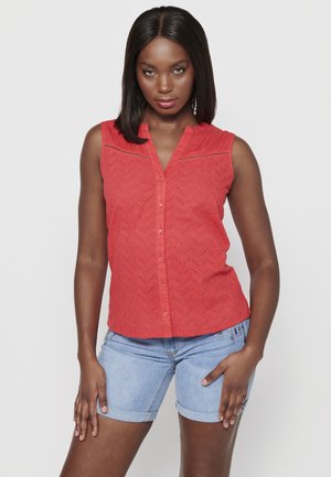 Blouse - coral