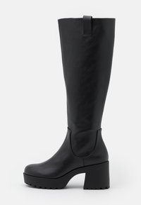 Monki Botas con plataforma - black