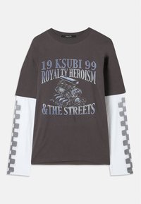 ENGINE LAYER TEE - Pikkade varrukatega topp - black
