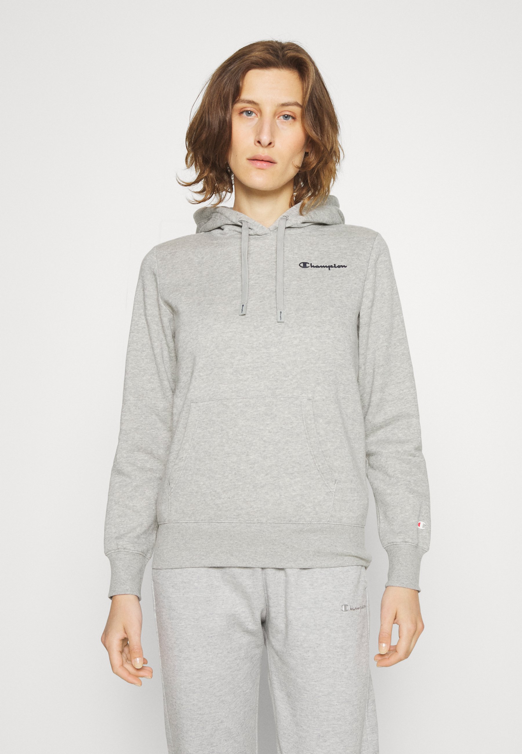 Champion HOODED - Sweat à capuche - grey melange/gris - ZALANDO.FR