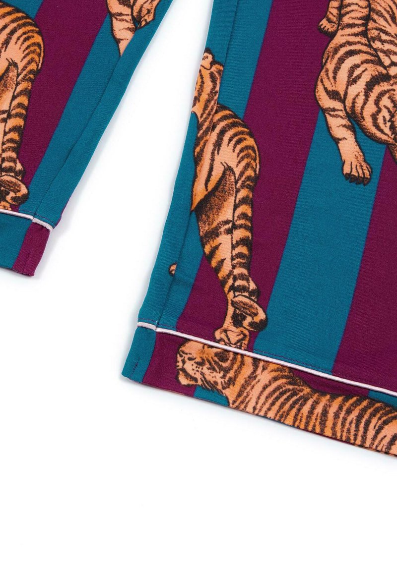 Chelsea Peers TIGER STRIPE SET Pigiama bordeaux