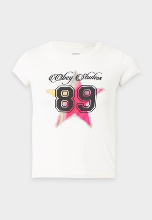 Obey Clothing, STAR STUDIOS - Тениска с щампа - chalk white