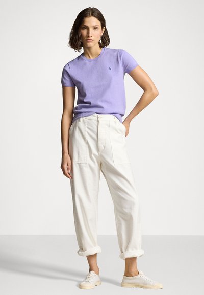 Polo Ralph Lauren PIMA COTTON SHORT SLEEVE PULLOVER - Navadna majica - lavender