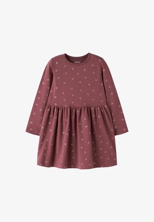 Name it, NMFVIVIAN LS DRESS - Robe en jersey - wild ginger