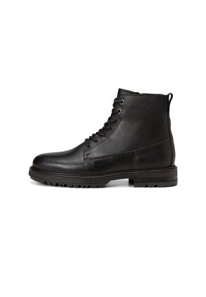 Lace-up ankle boots - black