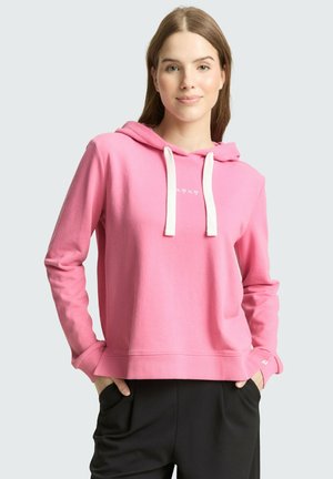 MIT STICKEREI - Kapuzenpullover - soft blush rose