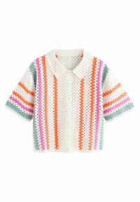 PETITE FIT - RELAXED SHORT SLEEVE COLLARED . - Hemdbluse - white stripe