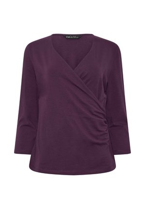 M&Co, WOMEN'S WRAP TOPS - Longsleeve - purple