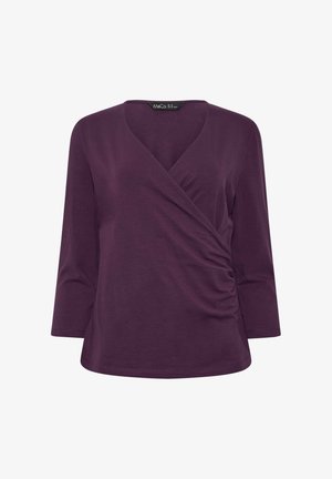 M&Co, WOMEN'S WRAP TOPS - Camiseta de manga larga - purple