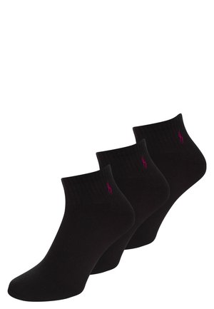 Polo Ralph Lauren QUARTER 3 PACK - Calze - black