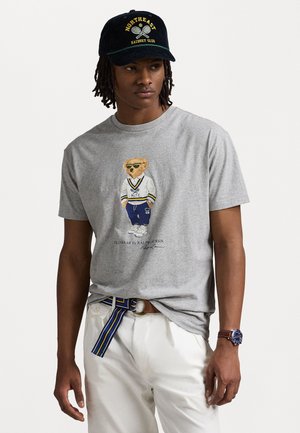 CUSTOM SLIM FIT POLO BEAR JERSEY T-SHIRT - Print T-shirt -  andover heather