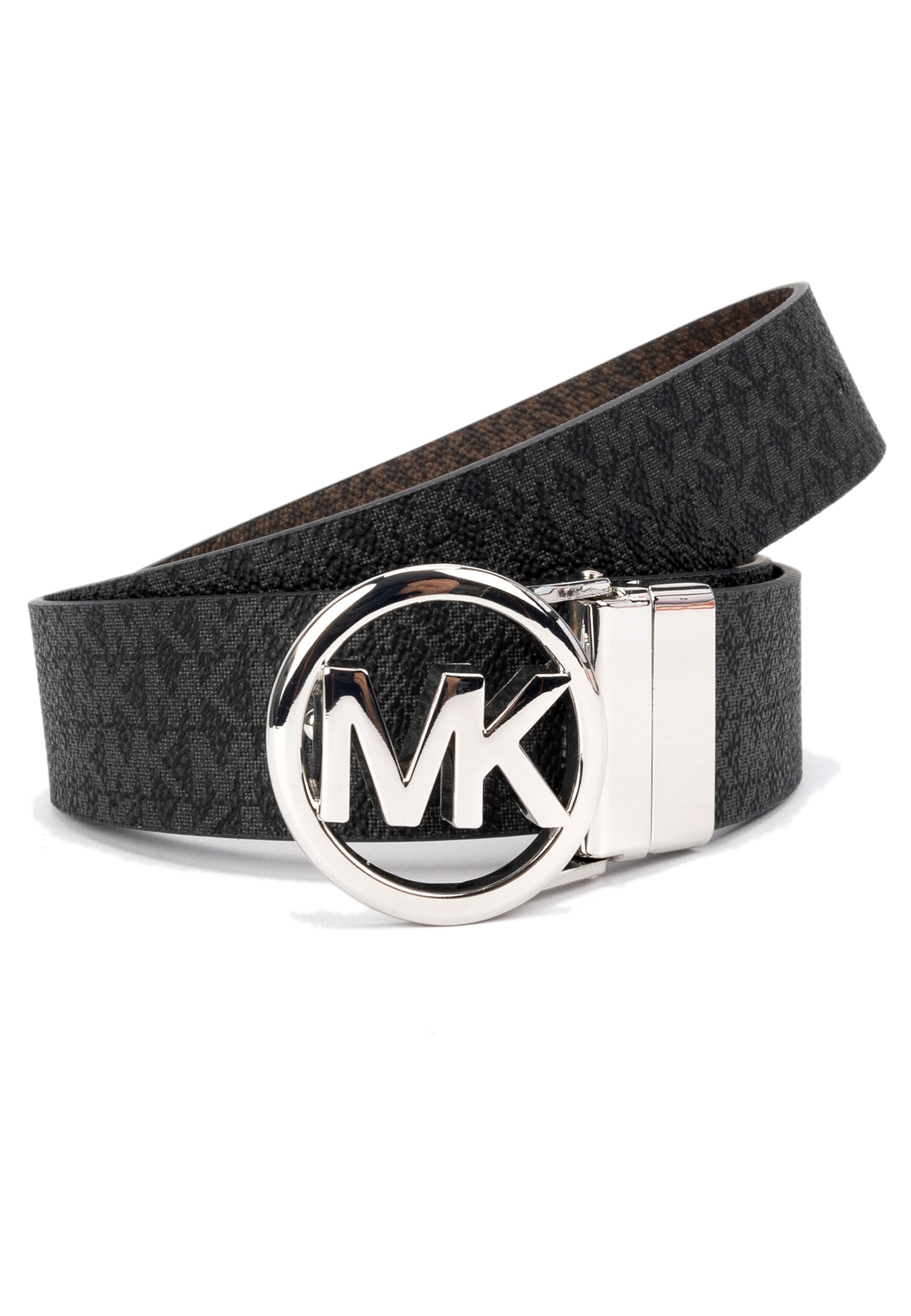 Michael‎ Michael Kors Black Textured Belt Reversible Size M Michael Michael Kors BLACK Logo Reversible Belt, US Medium  main image 2