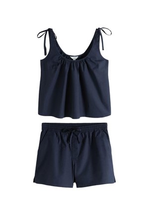 THE SET REGULAR FIT - TIE SHOULDER TOP AND SHORT SET . - Shorts - navy