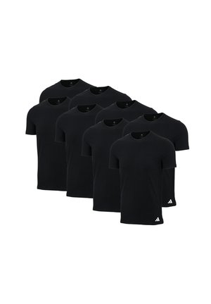 CREW NECK 8ER PACK - Unterhemd/-shirt - black