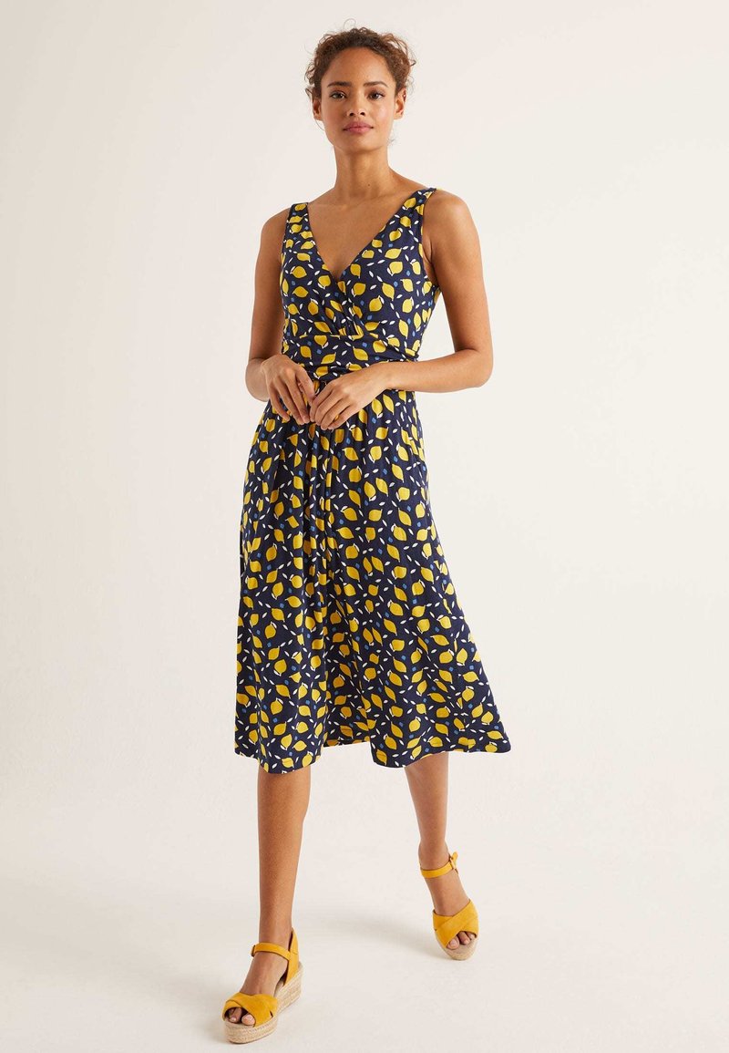 Boden Effie Jersey Dress Navy Blue Denim Zalando De 