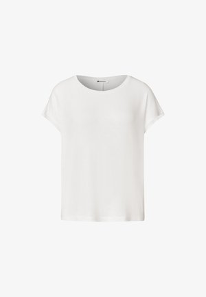 Street One, DROPPED SHOULDER SHIRT MIT RUNDHALS - T-shirt basique - off white