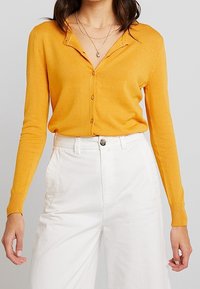 Dorothy Perkins Neuletakki - dark yellow