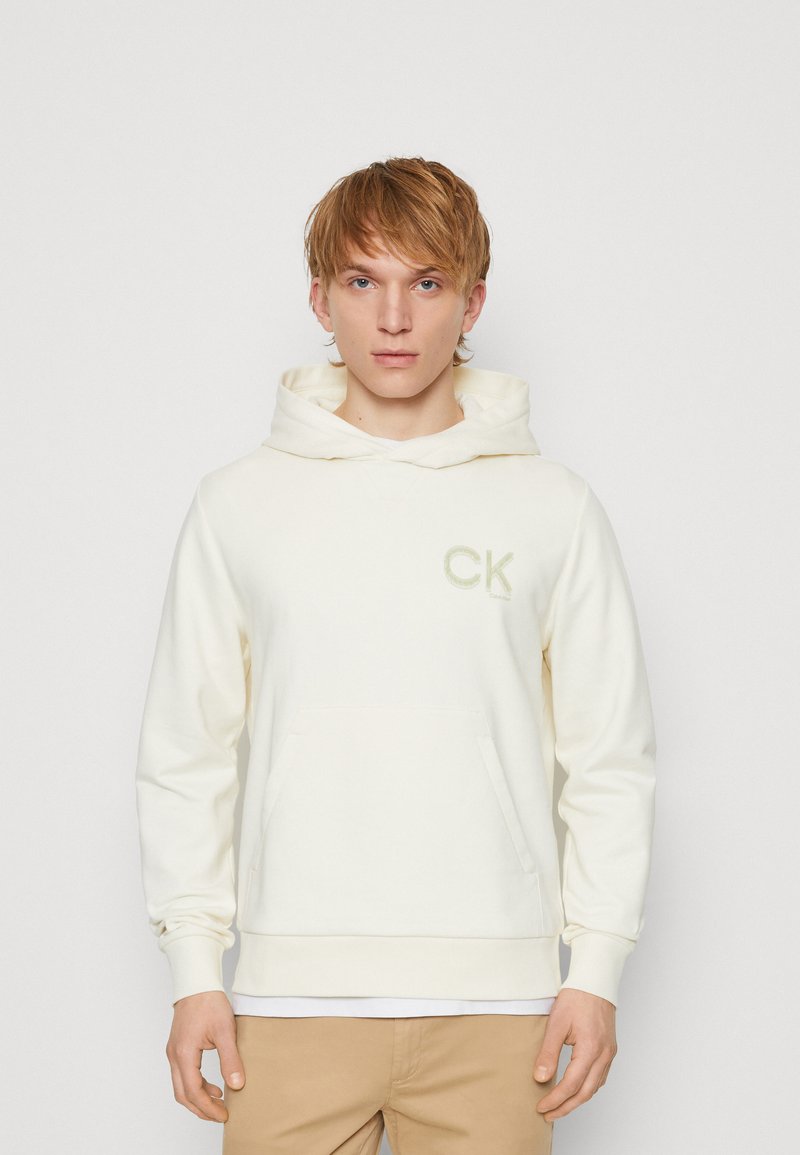 Calvin klein stripe logo hoodie Clearance