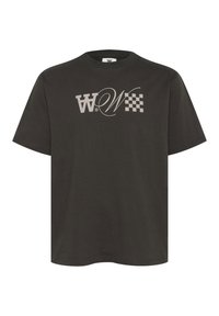 ASA SIGNATURE BOXY TEE - Print T-shirt - licorice