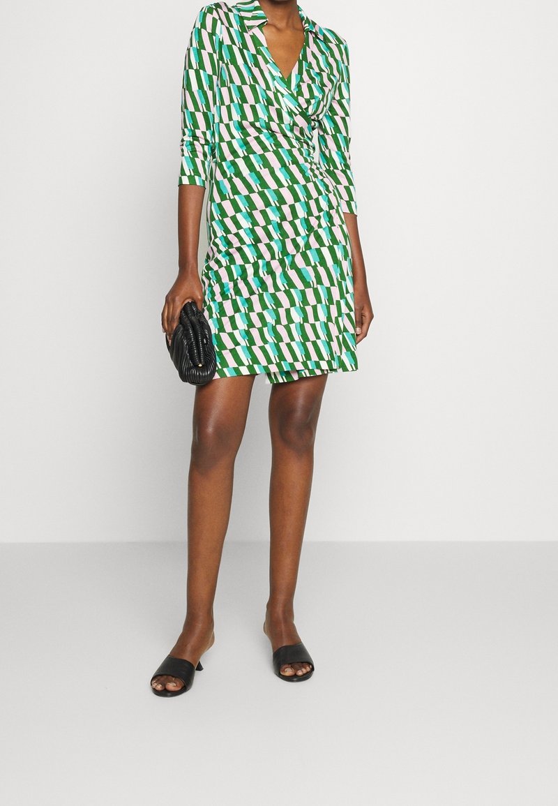 Robe En Laine Diane Von Furstenberg - Taille L - Noir - Coupe A-Line - Occasion Très Bon état