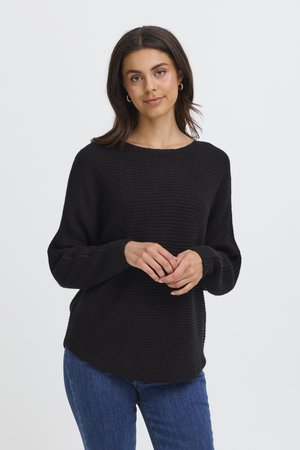 Fransa, FRERETTA PU - Pullover - black