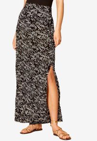Friends Like These CRINKLE SPLIT - REGULAR FIT - Maxisukňa - black