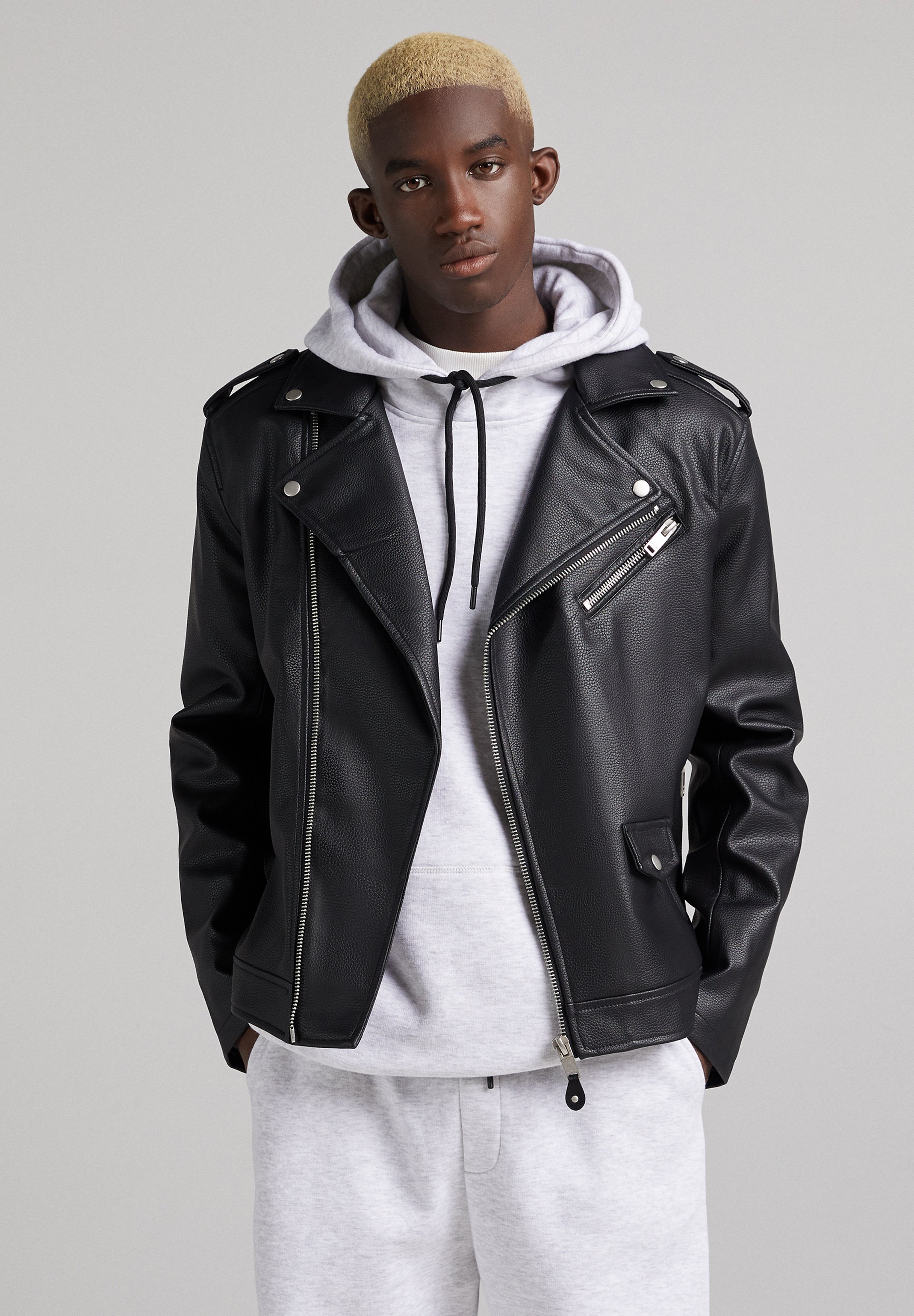 bershka giacca similpelle