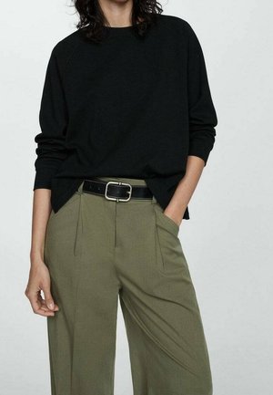 Mango, T-shirt à manches longues - black