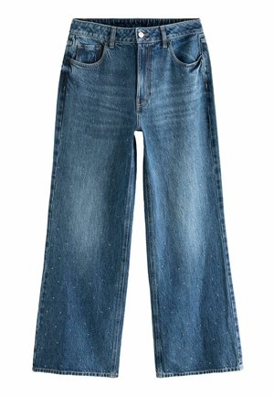 Next EMBELLISHED WIDE LEG PETITE  - Flared jeans - dark wash