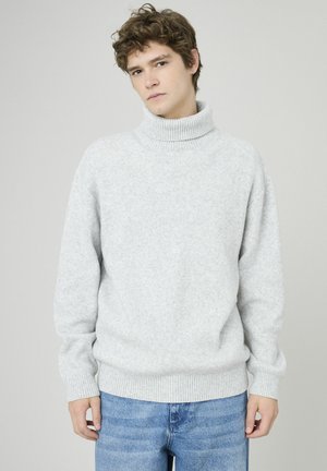 PULL COL ROULÉ - Pullover - gris clair